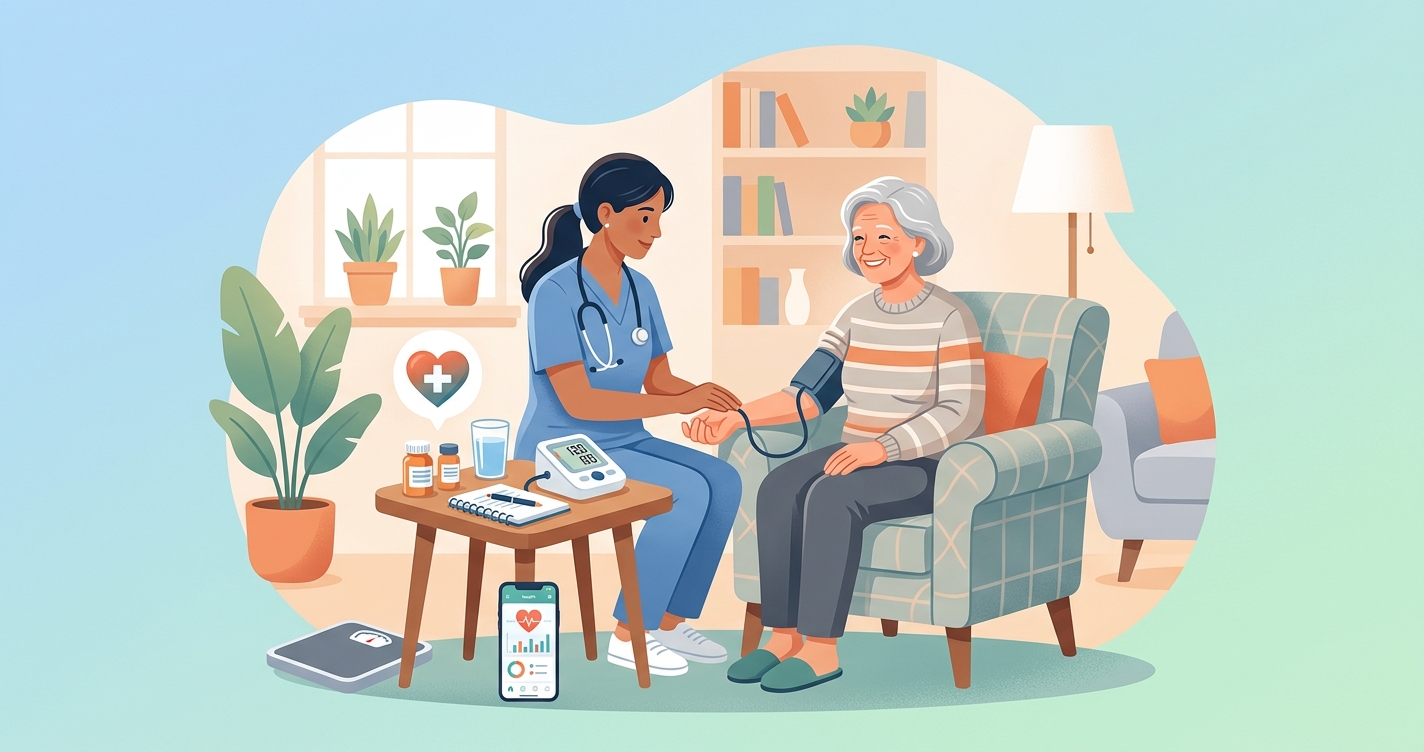 How do I keep tabs on my dad's heart failure without nagging him to wear a monitor?